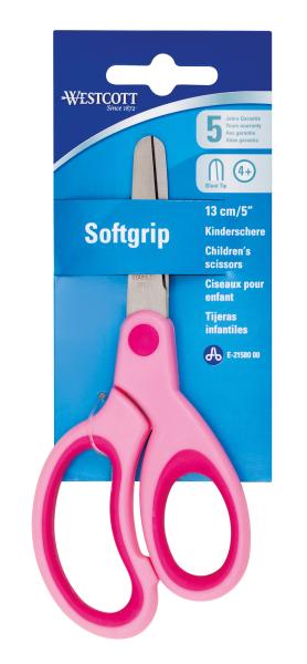 Westcott softgrip kids 13cm e-2158000 rosa - Westcott-e-2158000-4027521513228-02.jpg