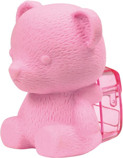 Westcott spitzer/radierer 3d e-66063 00 bär, pink - Westcott-e-66063-00-4027521515321