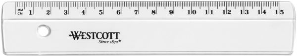 Westcott kunststofflineal 15cm e10150 bp - Westcott-e10150-bp-4027521512238