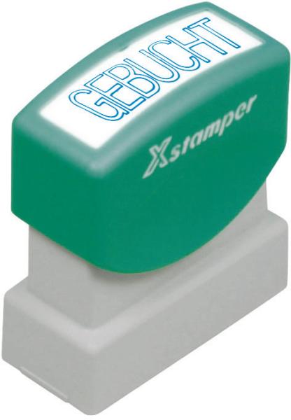 Xstamper stempel gebucht ge 11-b blau - Xstamper-ge-11-b-4974052947742