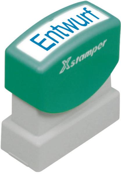 Xstamper stempel entwurf ge 17b blau - Xstamper-ge-17b-4974052947926