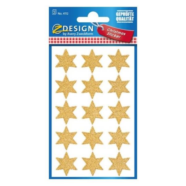 Z-design sticker sterne weihnachten 4112 gold 2 stück - Z-design-4112-4004182041123-03.jpg