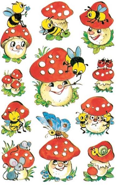 Z-design sticker creative 4304 pilze 3 stück - Z-design-4304-4004182043042
