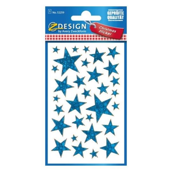 Z-design effektfolie blau 52259 sterne weihnachten - Z-design-52259-4004182522592-02.jpg