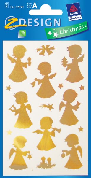 Z-design effektfolie gold 52393 engel weihnachten - Z-design-52393-4004182523933
