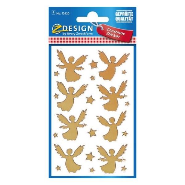 Z-design effektfolie gold 52420 engel weihnachten - Z-design-52420-4004182524206-02.jpg