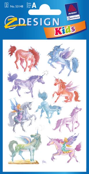 Z-design sticker kids 53148 einhorn 2 stück - Z-design-53148-4004182531488