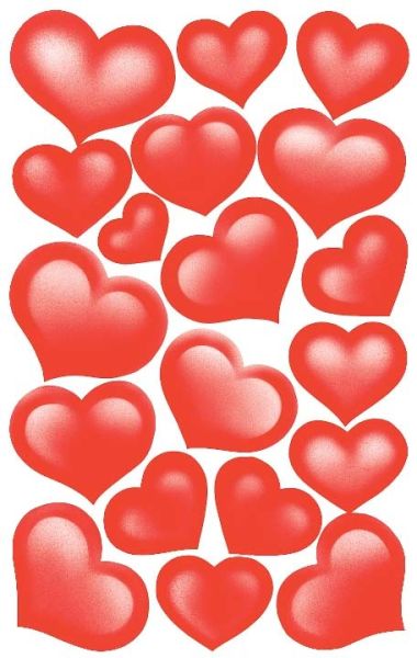 Z-design sticker creative 53205 herze rot 2 stück - Z-design-53205-4004182532058