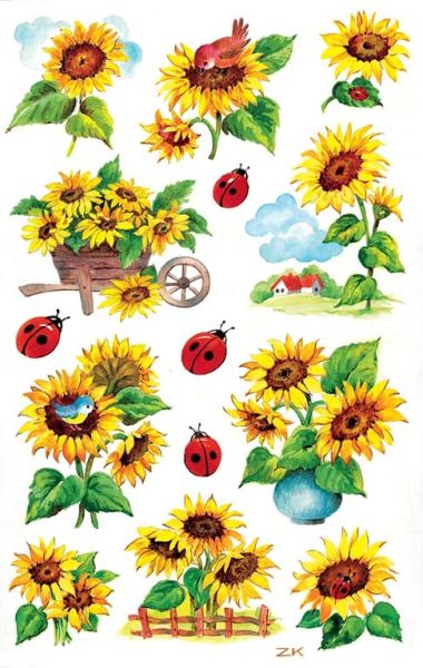 Z-design sticker creative 54171 sonnenblumen 2 stück - Z-design-54171-4004182541715