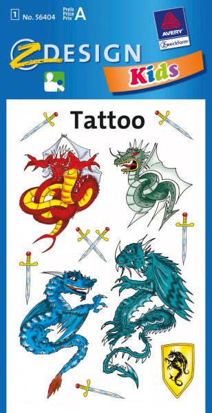 Z-design sticker tattoo 56404 drachen - Z-design-56404-4004182564042