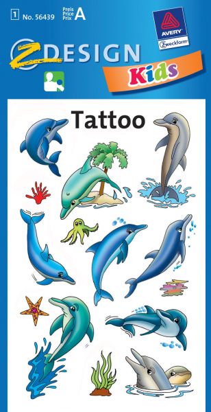 Z-design sticker tattoo 56439 delfine - Z-design-56439-4004182564394