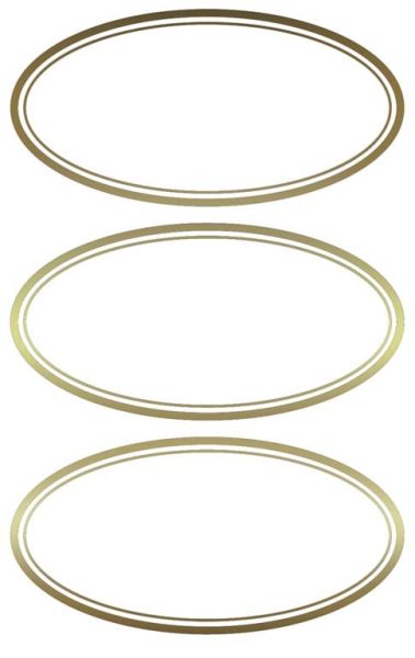 Z-design haushaltetiketten 59419 goldrand 2 stück - Z-design-59419-4004182594193