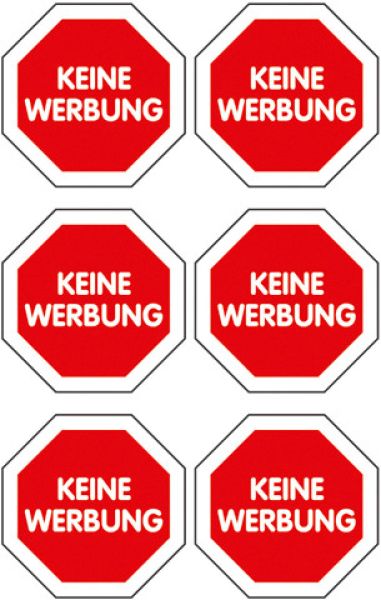 Z-design sticker keine werbung 59505 keine werbung - Z-design-59505-4004182595053