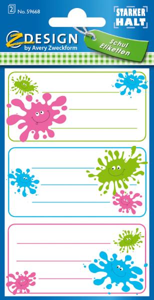 Z-design sticker klecks 8.4x16cm 59668z farbig 2 bogen - Z-design-59668z-4004182596685-02.jpg