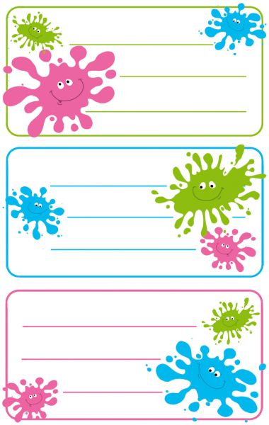 Z-design sticker klecks 8.4x16cm 59668z farbig 2 bogen - Z-design-59668z-4004182596685