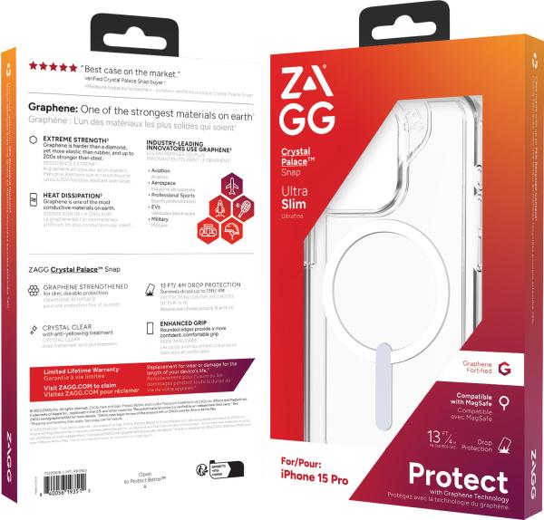 Zagg crystal palace cases snap 702312618 apple iphone 15 pro,clear - Zagg-702312618-0840056193512-09.jpg