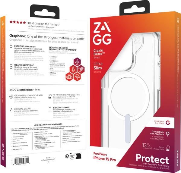 Zagg crystal palace cases snap 702312618 apple iphone 15 pro,clear - Zagg-702312618-0840056193512-10.jpg