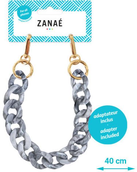 ZanaÉ phone wristlace turtle grey 17172 mineral winter grey - Zanae-17172-3663838171723