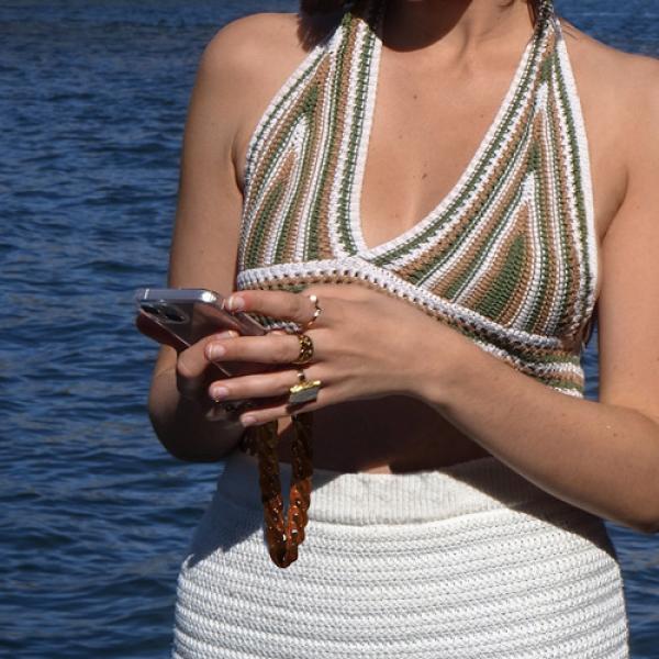 ZanaÉ phone wristlace tortoise shell 17175 mineral spring red - Zanae-17175-3663838171754-04.jpg