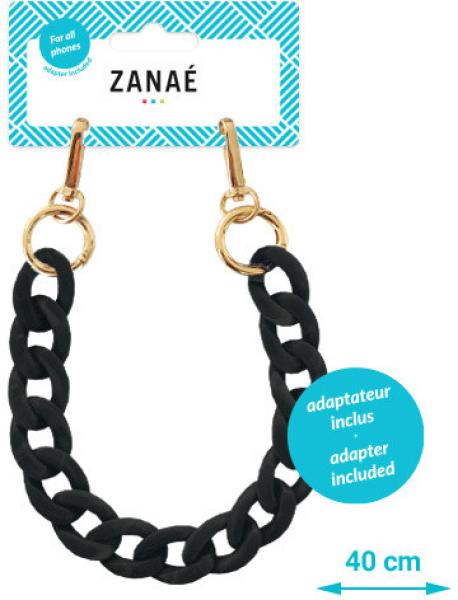 ZanaÉ phone wristlace carbone smart 17548 fall & mate black - Zanae-17548-3663838175486