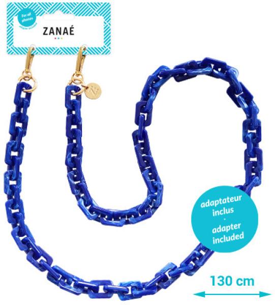 ZanaÉ phone necklace blueberry latte 18322 cosy capuccino blue - Zanae-18322-3663838183221