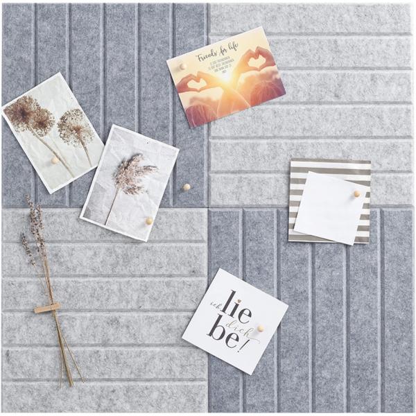 Zeller pinboard-set, 4tlg. 30x30 cm 11579 hell-/dunkelgrau - Zeller-11579-4003368115795-02.jpg