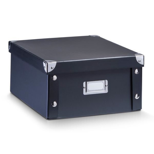 Zeller aufbewahrungsbox 11lt 17918 schwarz 31x26x14cm - Zeller-17918-4003368179186