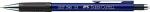 FABER-CASTELL Druckbleistift GRIP 1345 134551 blau metallic, Radierer 0.5mm