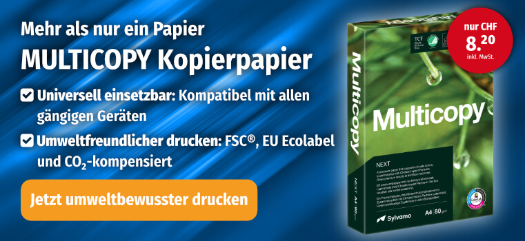 MULTICOPY Kopierpapier next A4 80g, weiss 500 Blatt