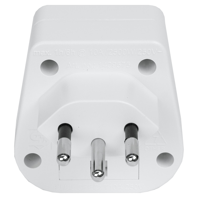STEFFEN Reiseadapter CH-UK 1409575 weiss