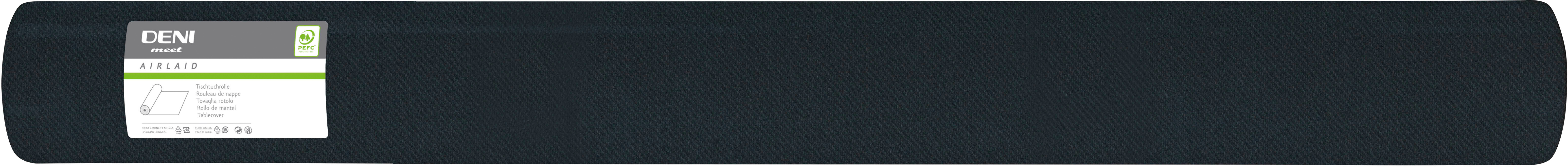 DENI Tischtuchrolle Airlaid 34112 120cmx50m schwarz