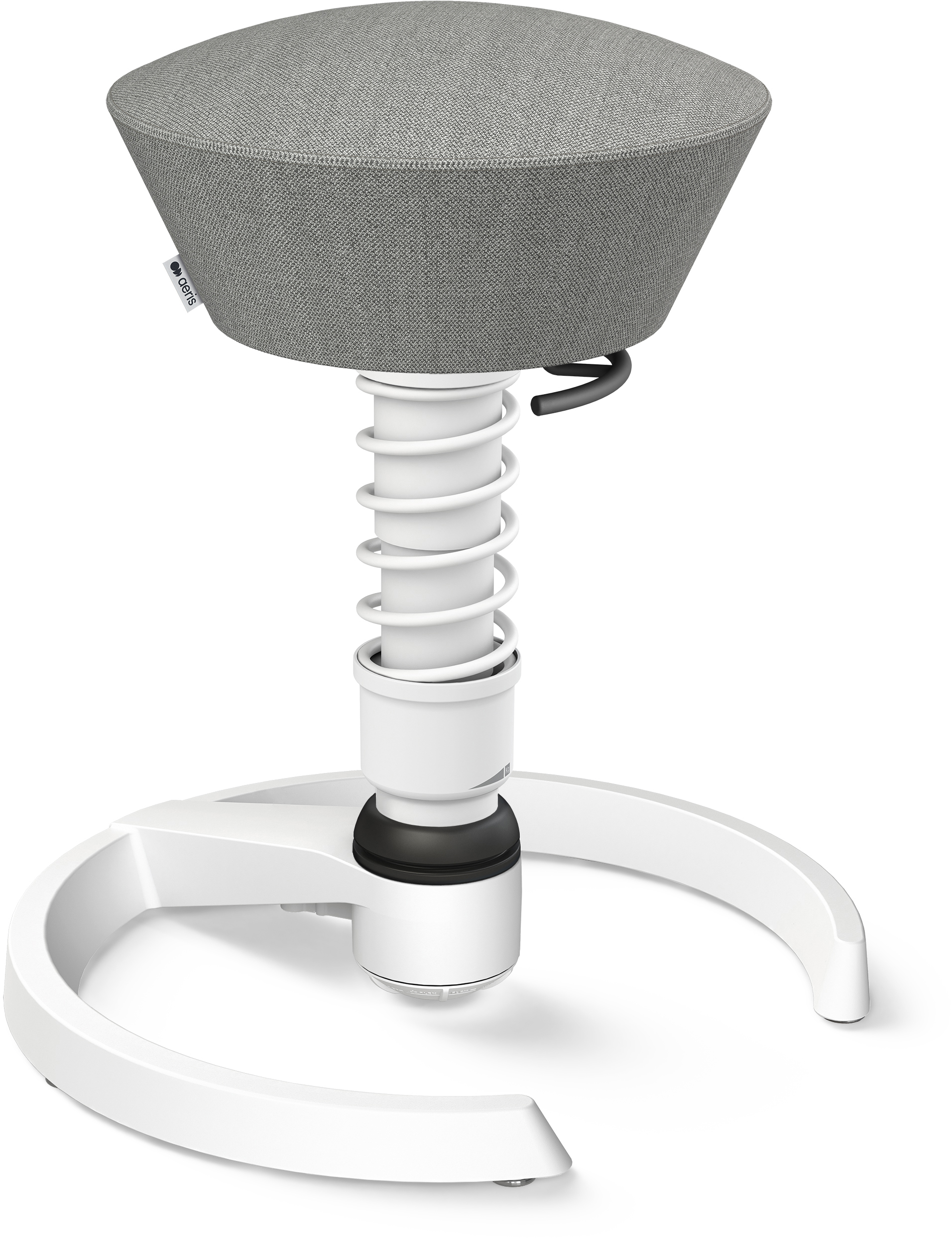 AERIS Sitzhocker Swopper 101STWHWHCP2 grau/weiss, mit Gleiter