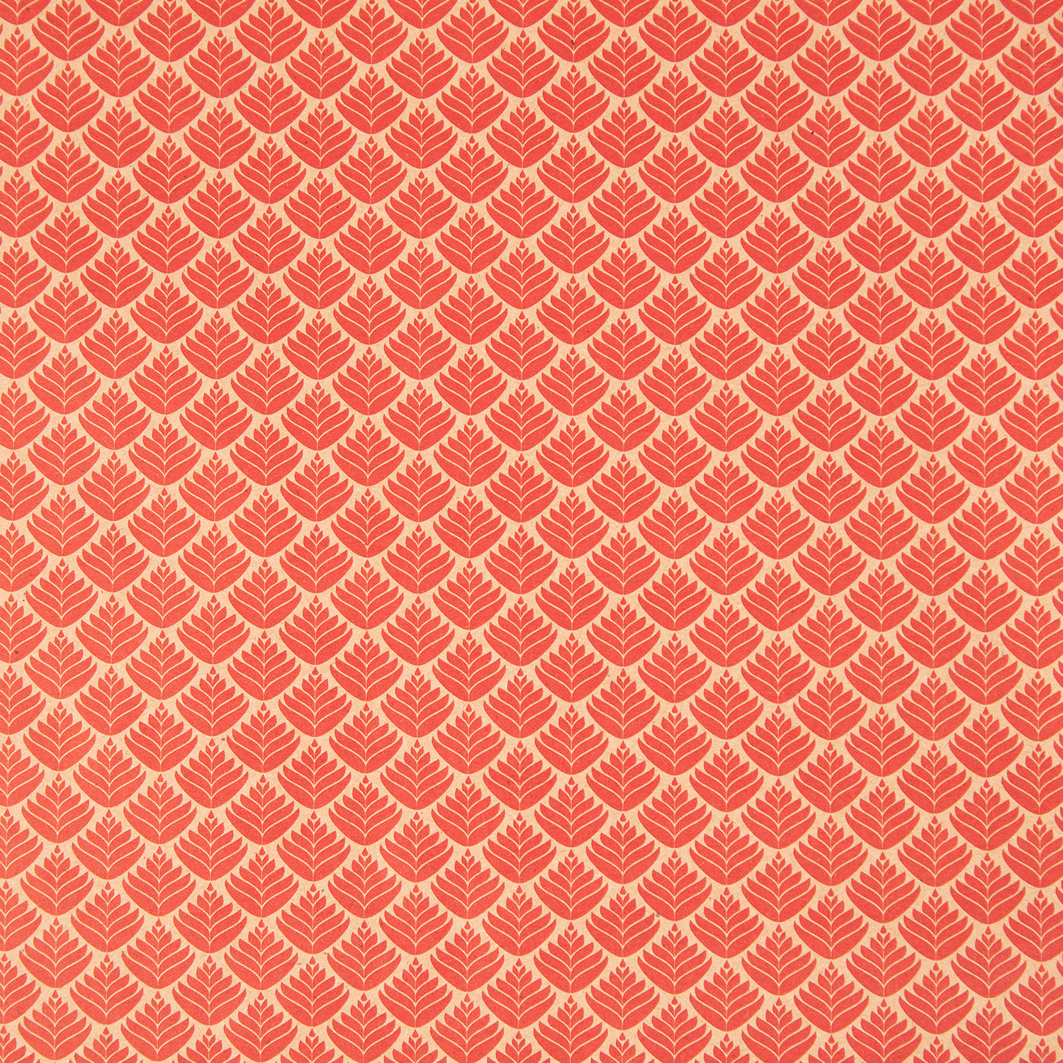 CLAIREFONTAINE Tiny Rolls Kraft rote Blumen 223825C 70g, 5x0.35m