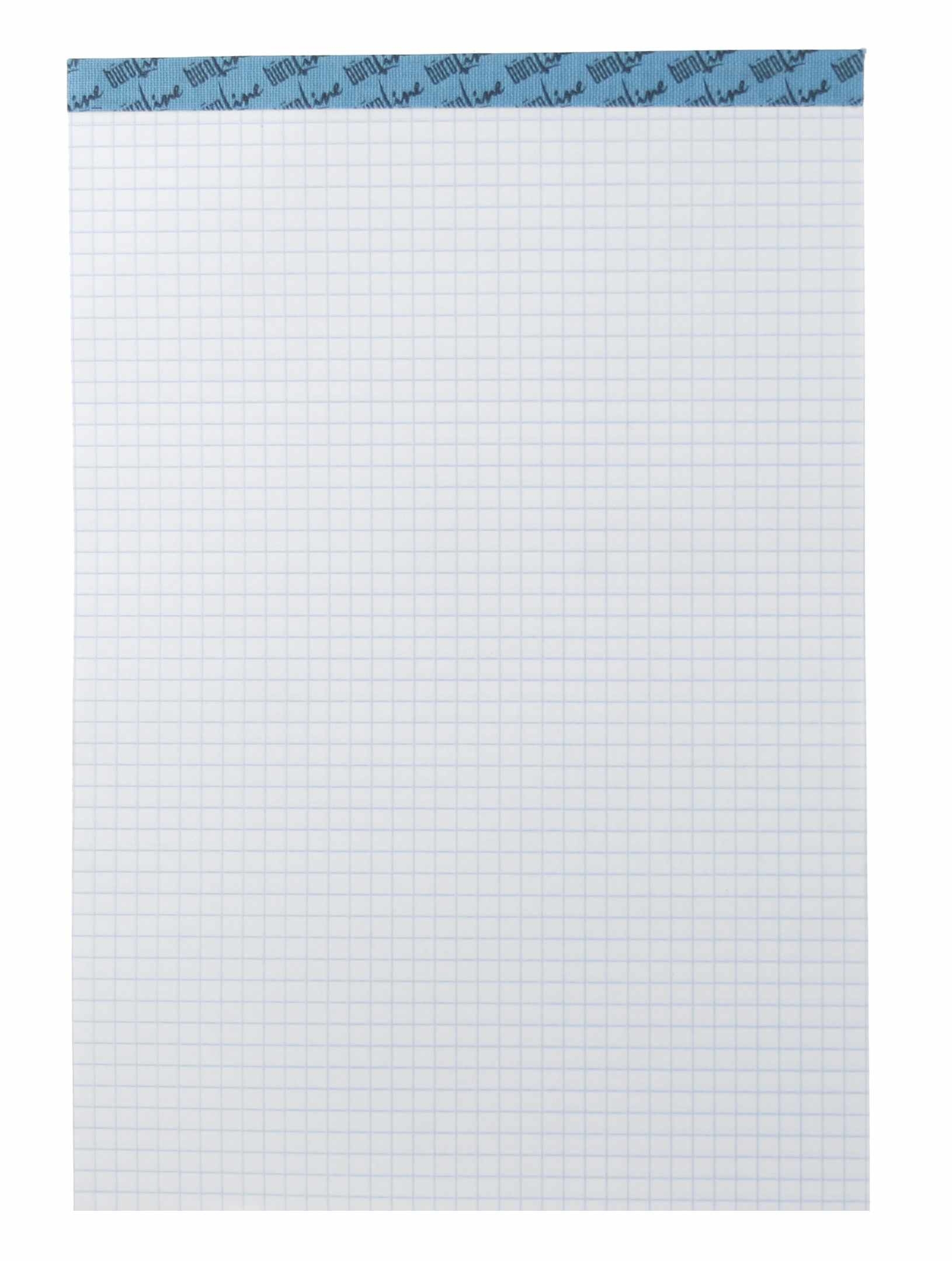 BÜROLINE Büroblock weiss A5 725268 kariert, 70g, 4mm 100 Blatt