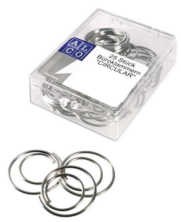 ALCO Büroklammern 30mm 272 Spiralförmig, verzinkt 25 Stk.