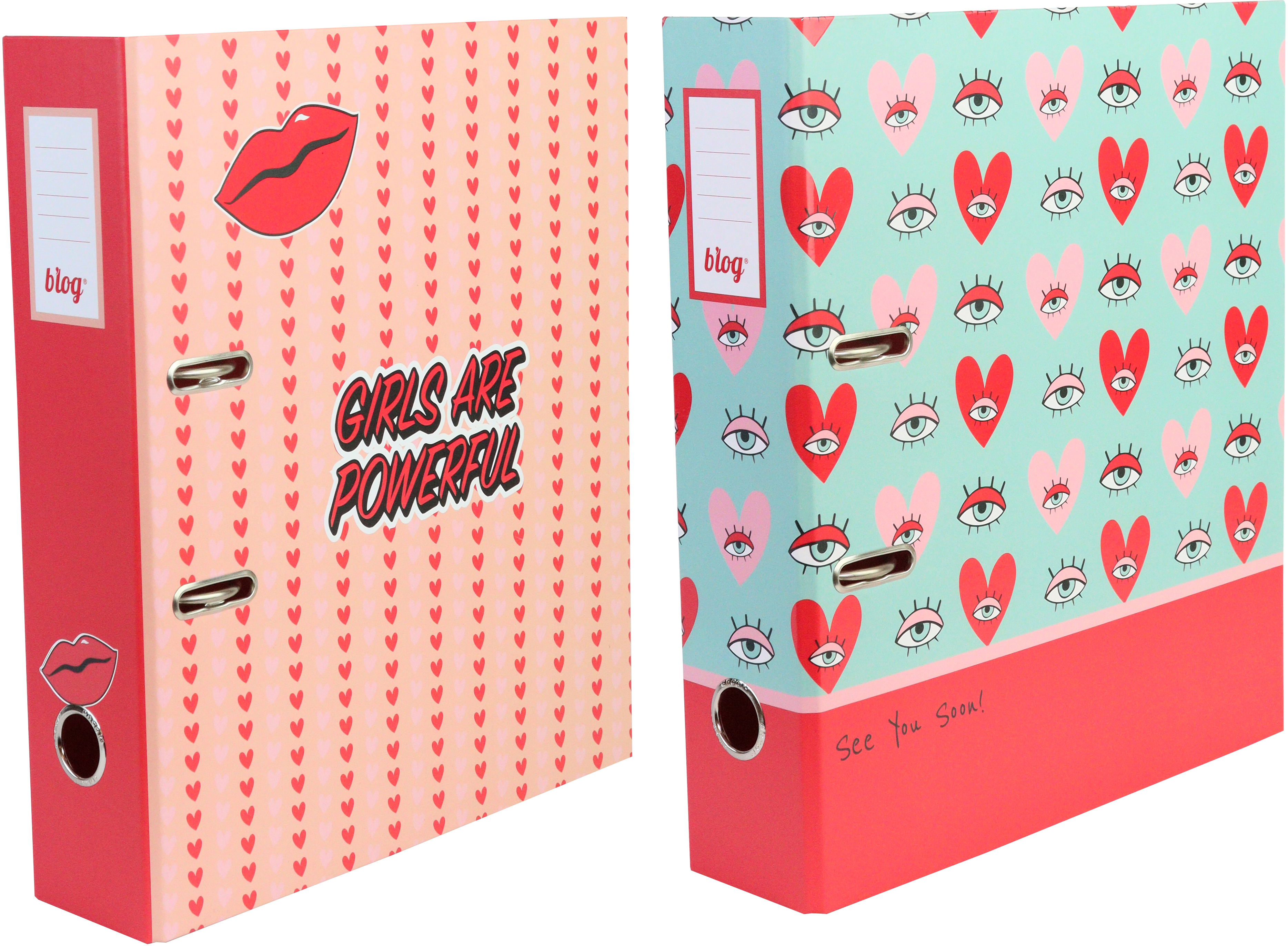 ANCOR Ordner 8cm Girl Power 112870 mehrfarbig A4