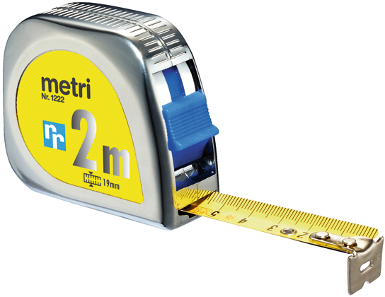 RIEFFEL SWITZERLAND Rollmeter 2m 1222 SB chrom