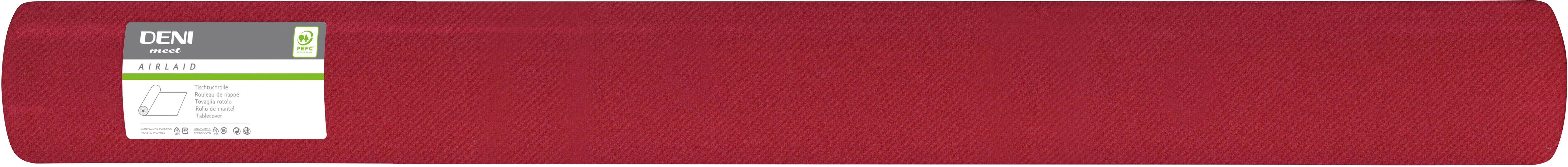 DENI Tischtuchrolle Airlaid 5192 120cmx50m bordeaux