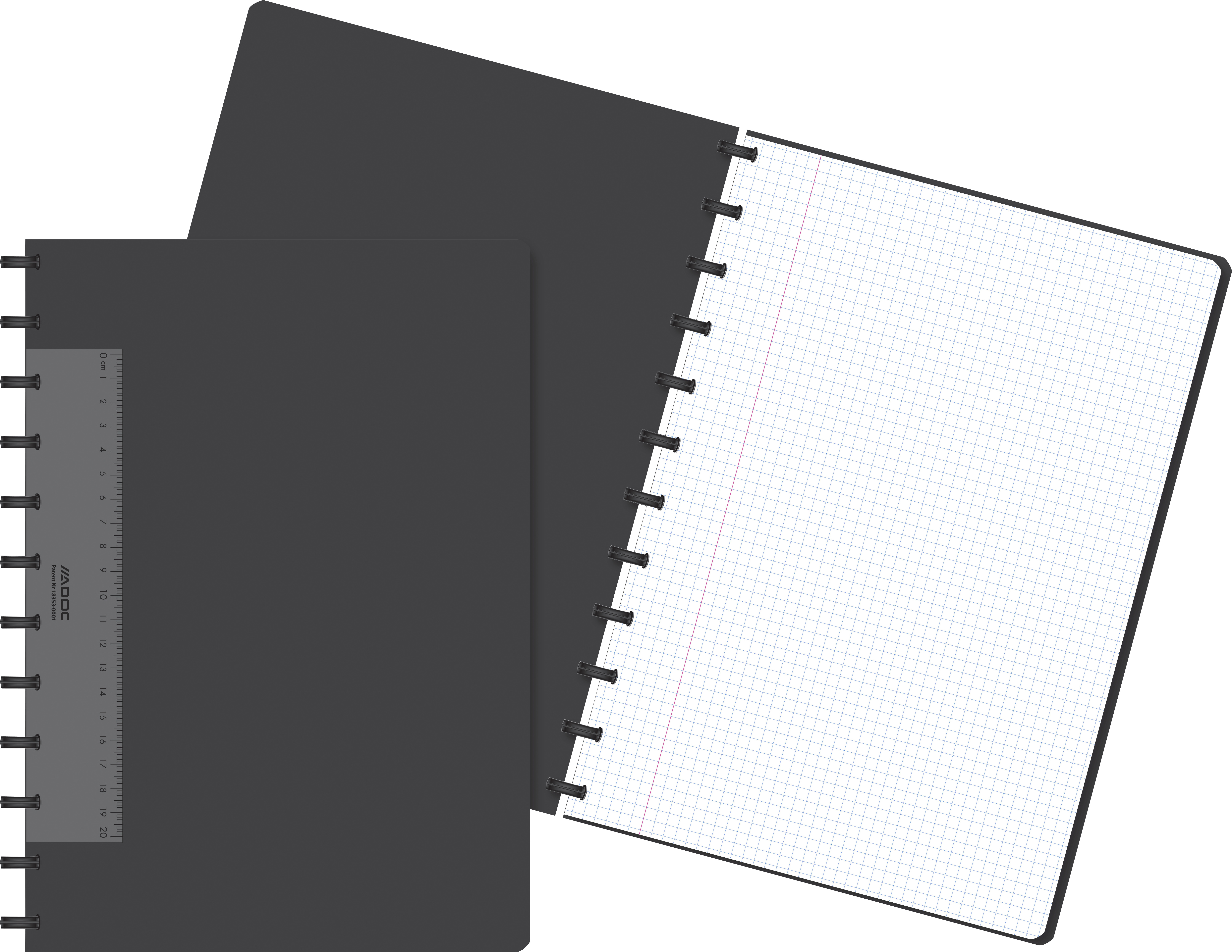 ADOC Notizheft A4 6099.740 kariert schwarz