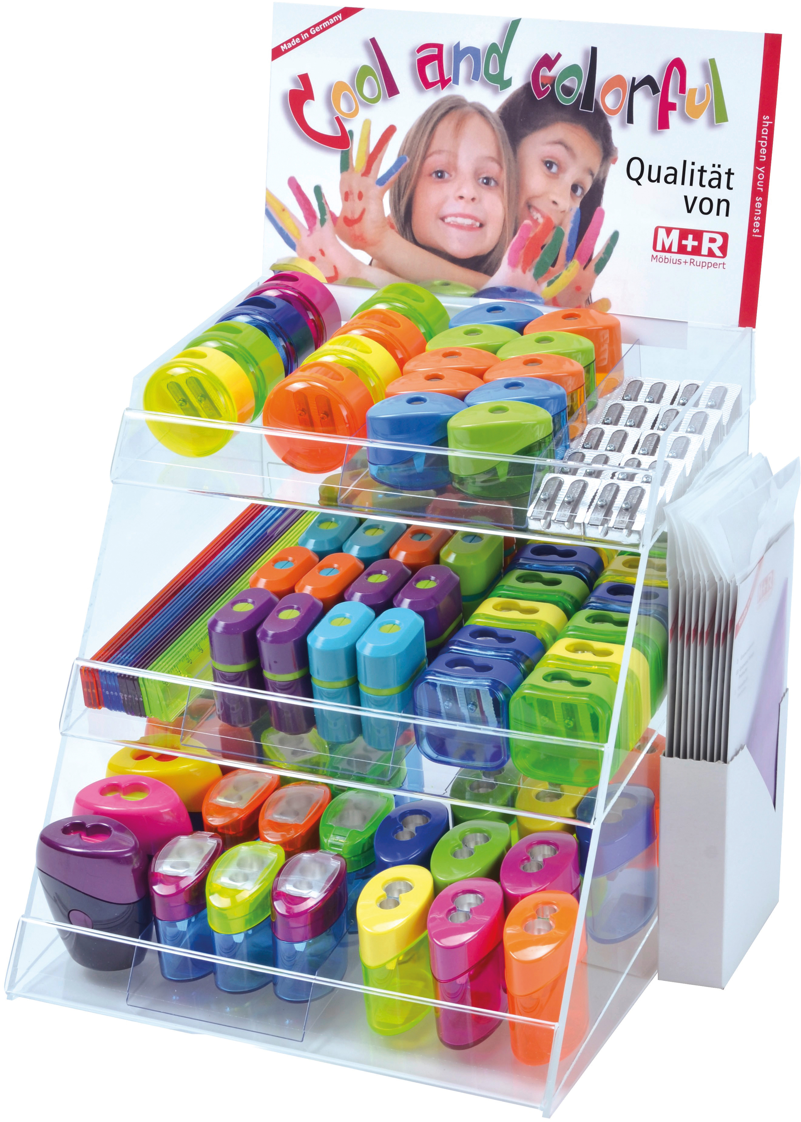M+R TREND COLOUR Acryl Display 709900050 Sortierung diverse Spi und ZG