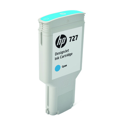 HP Tintenpatrone cyan HC plus (F9J76A, 727)
