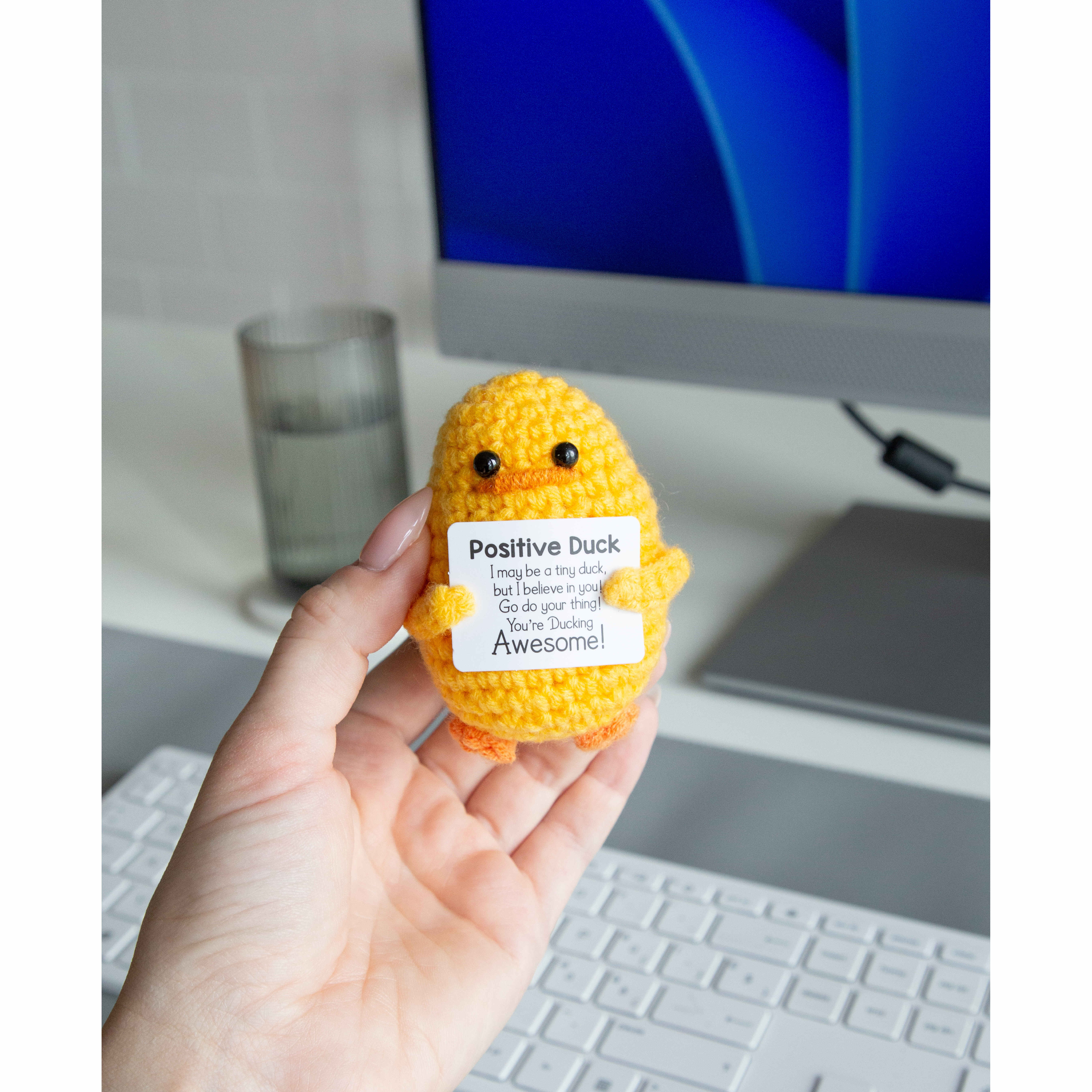 I AM CREATIVE Positive Duck 8cm 1000-1458 gelb