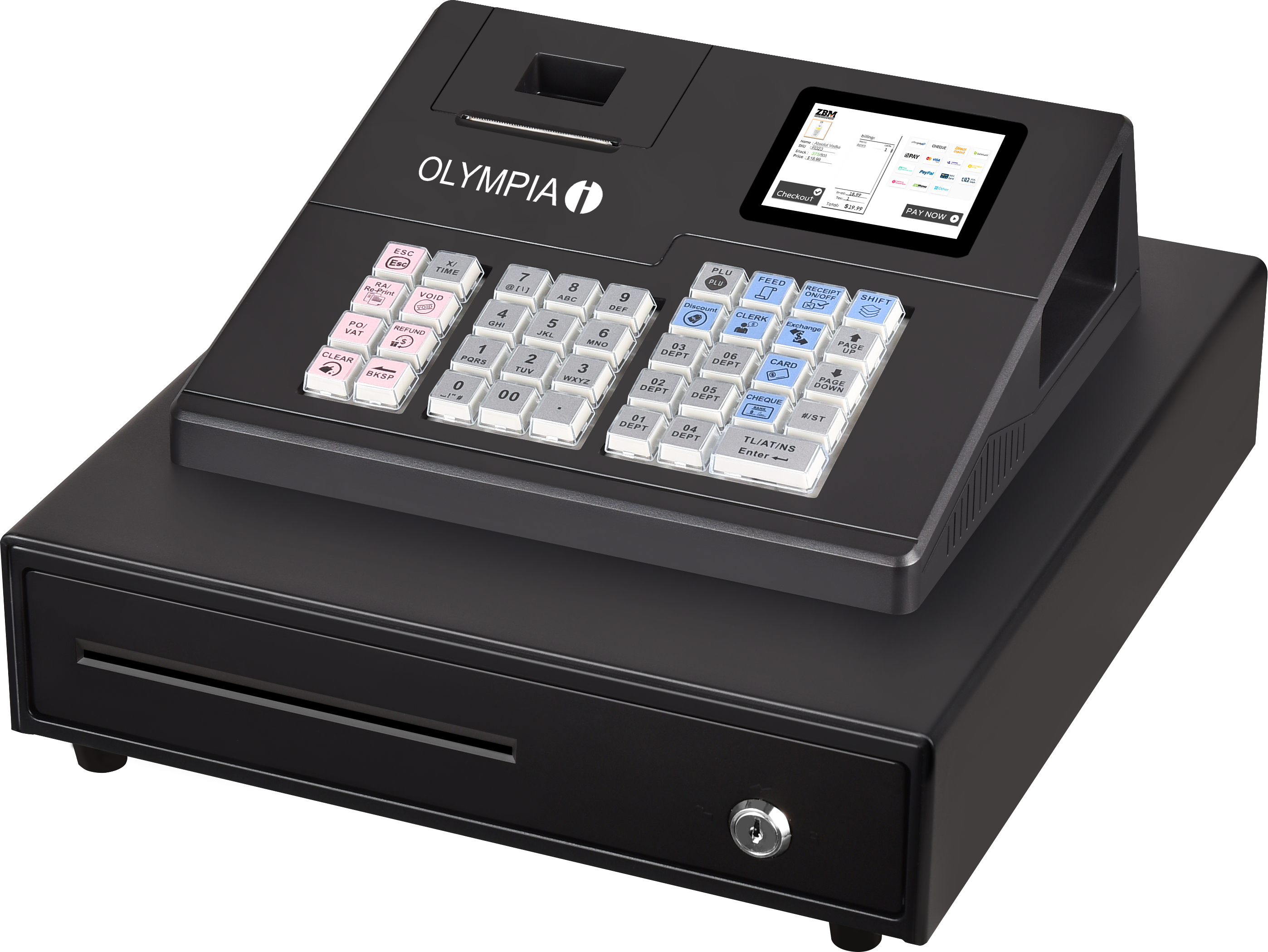 OLYMPIA Registrierkasse K100 941001000 schwarz