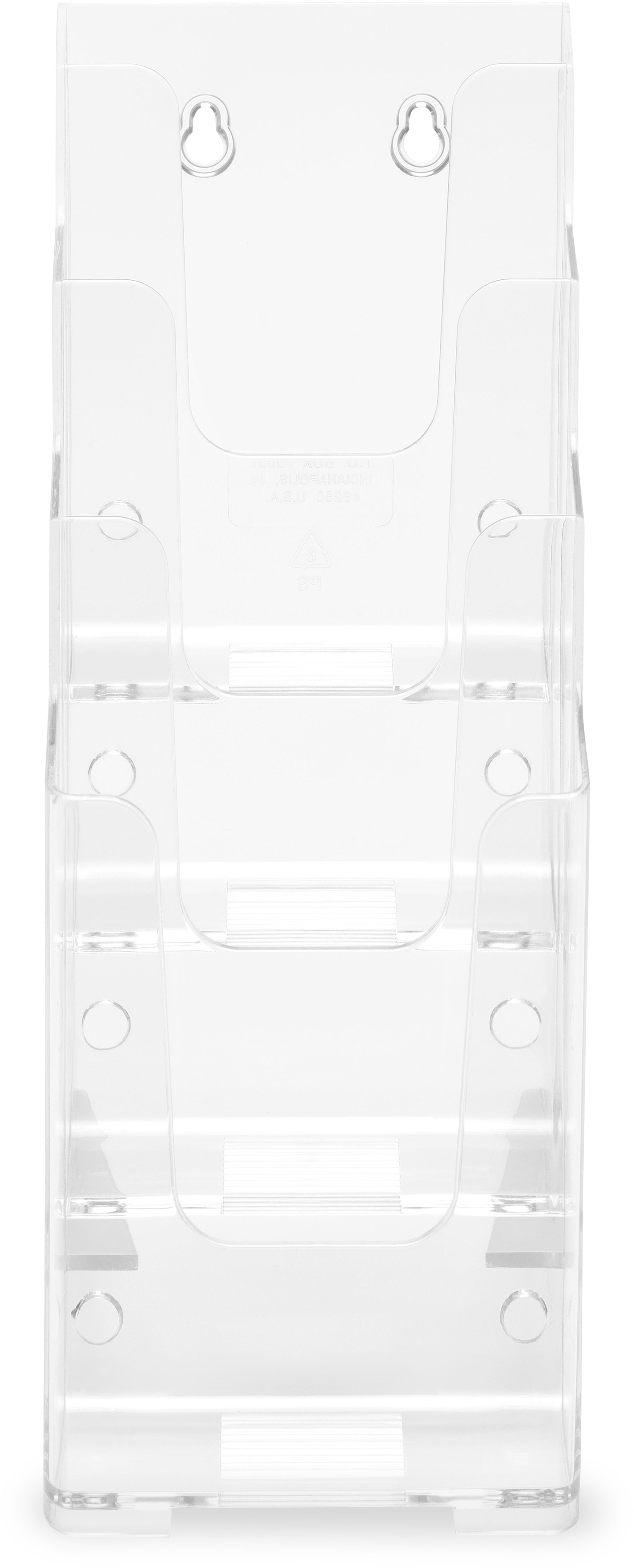 DEFLECTO Prospekthalter Docuholder 77701 1/3 A4, hoch, 4 Fächer