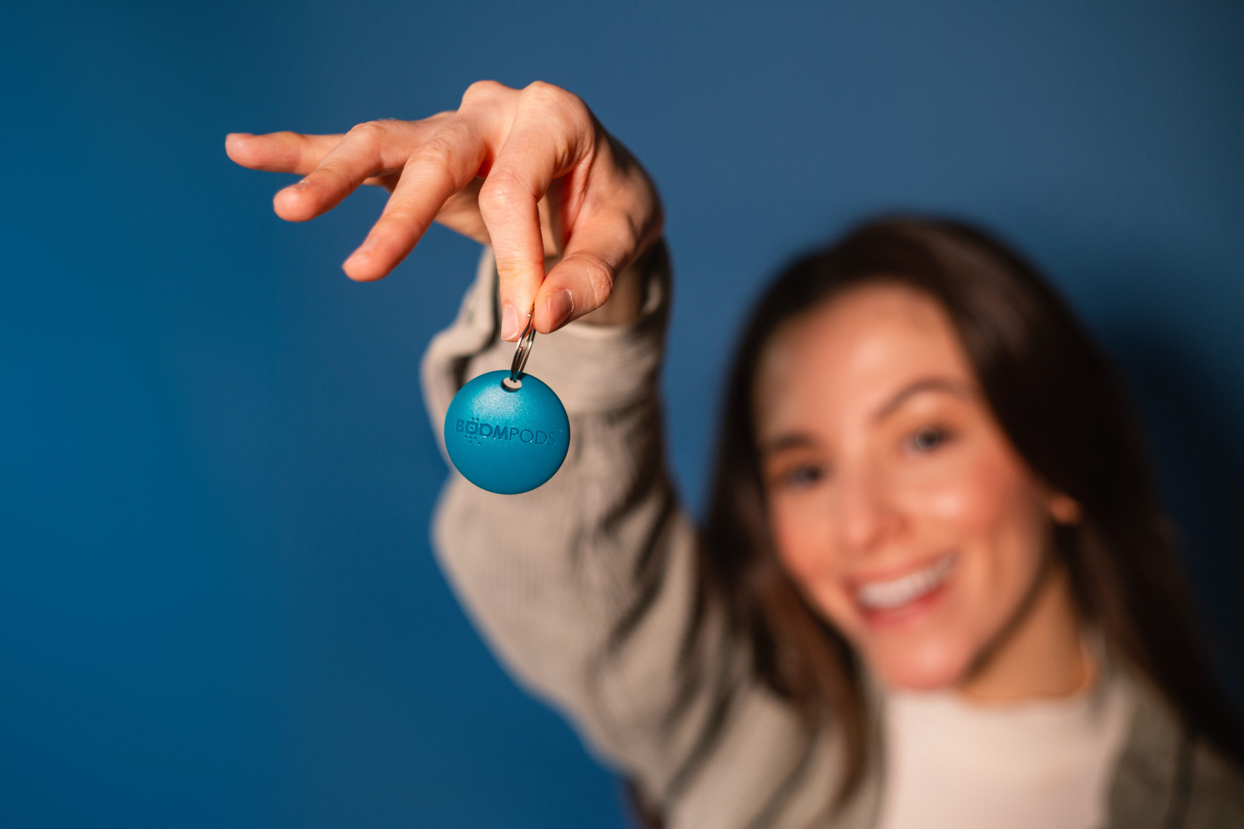 BOOMPODS Boomtag Multi Pack TAG4PK Black, Blue, White, and Pink