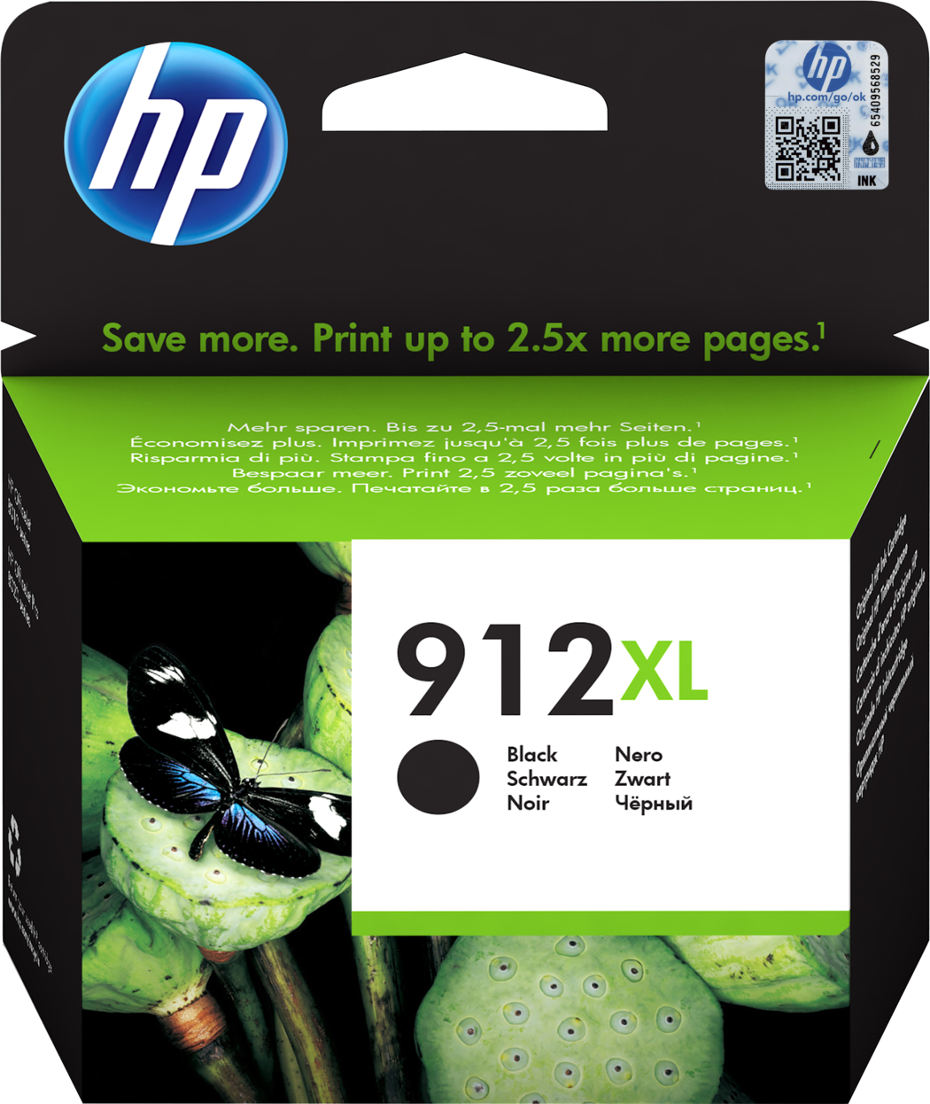 HP Tintenpatrone schwarz HC (3YL84AE, 912XL)