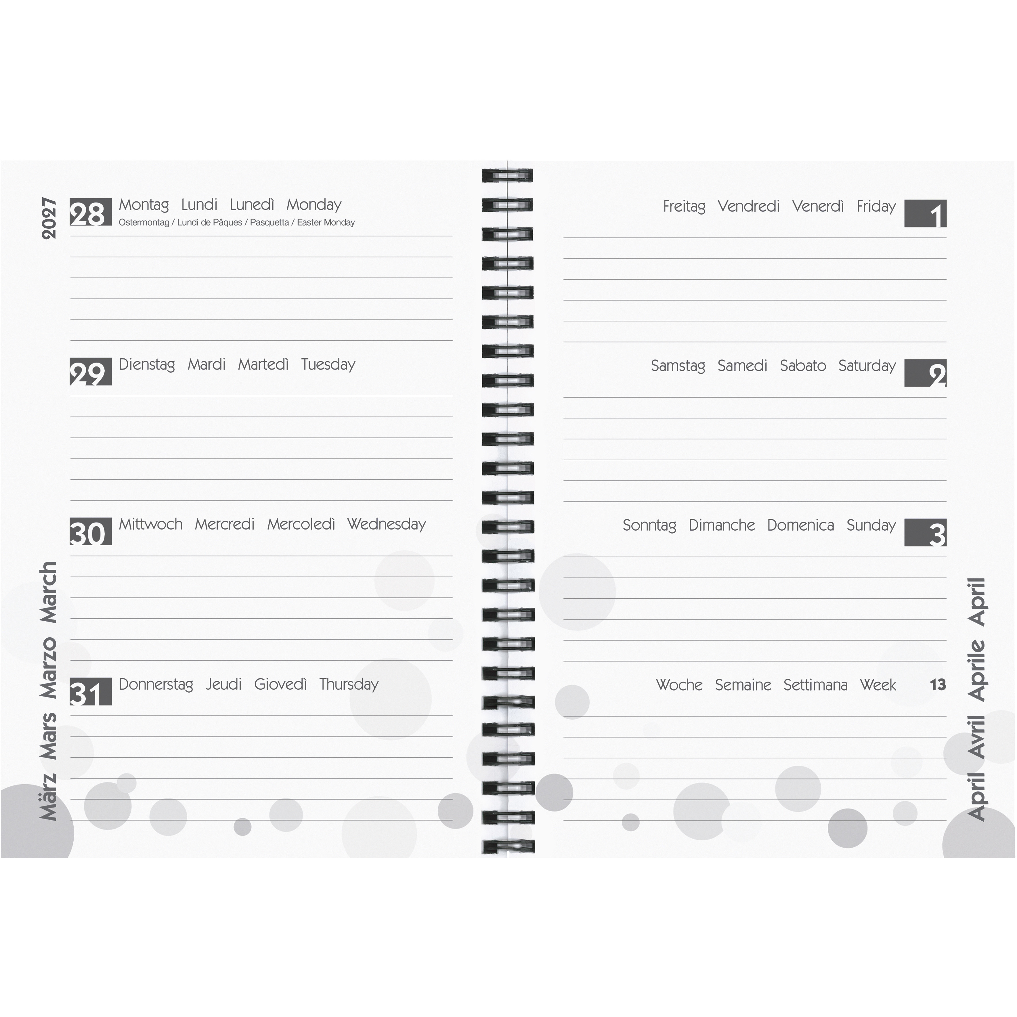 BIELLA Schüleragenda Palms 26/27 806537840027U 1W/2S 14.5x20.5cm