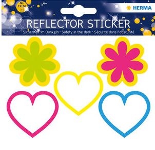 HERMA Reflektorsticker 19196 Blumen und Herzen