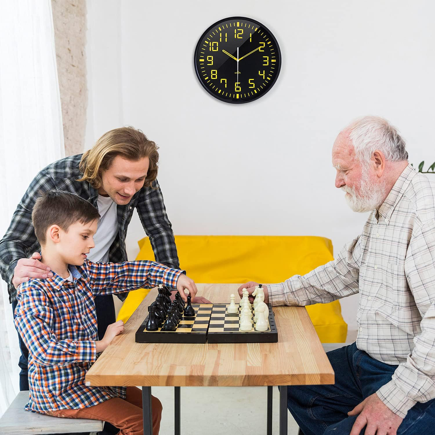 CEP Wanduhr 30cm 2110230011 schwarz, High Contrast