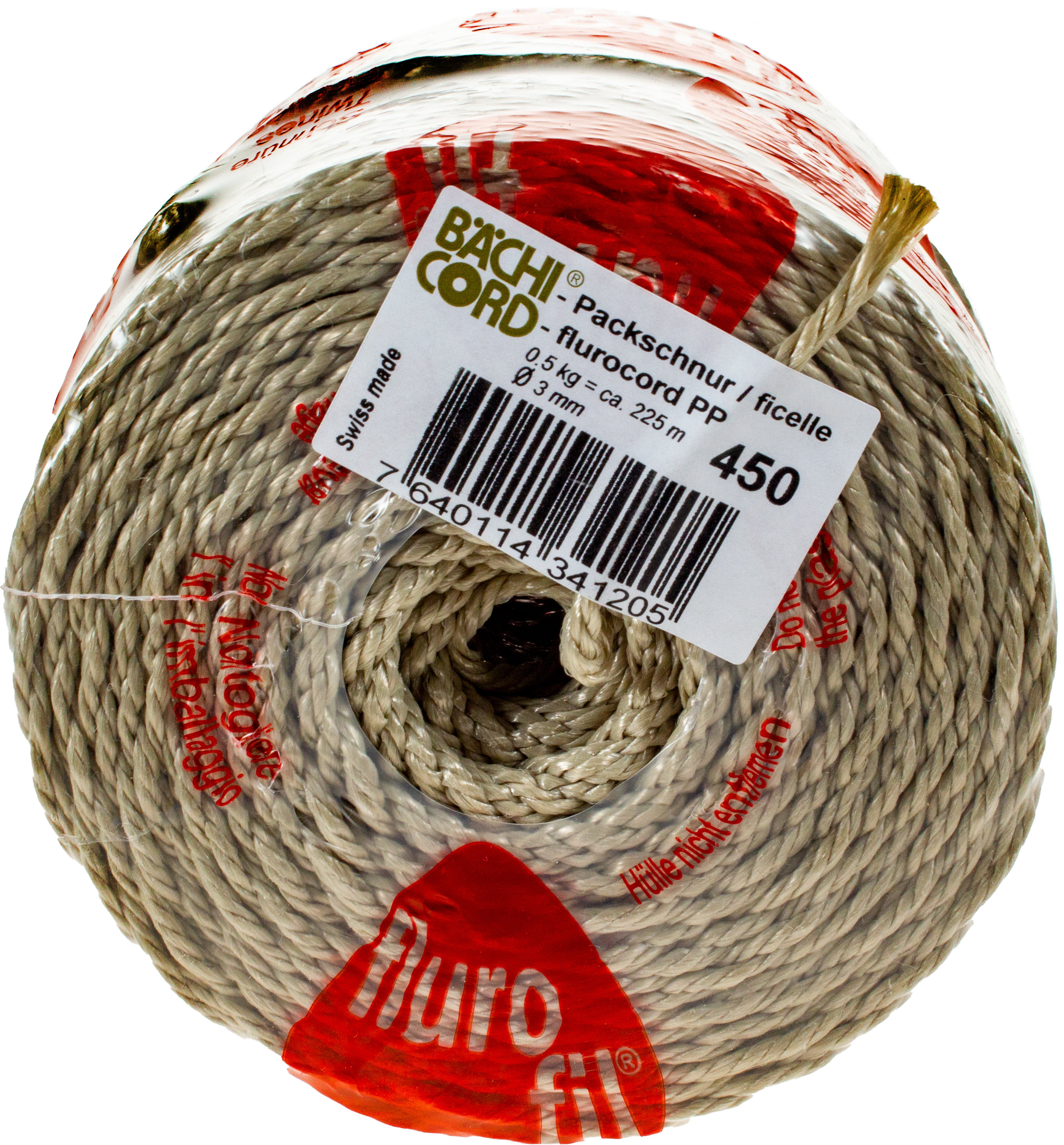 BAECHI Packschnur Flurocord 411004505 225m, 3mm 500g